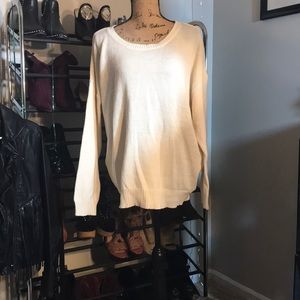 Cut out sweater in the back